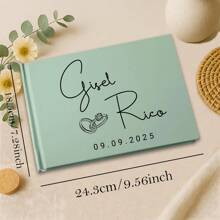 Livre d'or de mariage personnalisé blanc, livre d'or de mariage rose, livre d'or vert sauge, livre d'or personnalisé, livre d'or pour réception de fiançailles, livre d'anniversaire de mariage, cadeau de shower de mariée, activités artistiques pour enfants