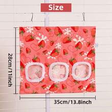 Hay Bag For Rabbits 3-Hole Hanging Hay Feeder Guinea Pig Hay Bags, Hay Feeder For Rabbits Chinchillas Hamsters Small Pets And Animals - Multicolor - View 9