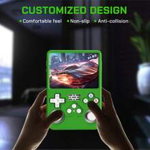 R36S Silikonhülle mit Verlust-Sicherungsriemen für R36S Retro Handheld Spielekonsole, Silikontasche zum Schutz für R36S Spielekonsole