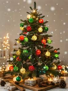 1 件摩洛哥球形太阳能灯串 - 20 个 LED 户外装饰，适用于花园、庭院、门廊、圣诞节、婚礼、派对闪烁仙女灯，具有 8 种模式，太阳能充电，镍电池，户外照明充满活力的户外灯太阳能充电灯