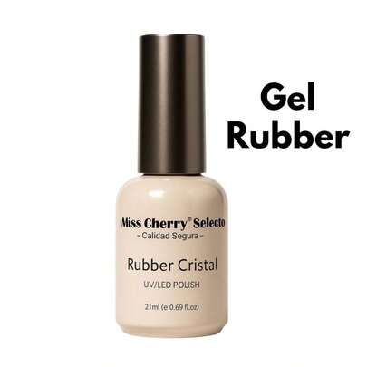 Gel Rubber transparete Miss Cherry, Base Rubber Gel Transparente, Gel Rubber, Gel Rubber Base, Rubber Base para Uñas, Base Rubber Transparente, Gel Nivelador de Uñas