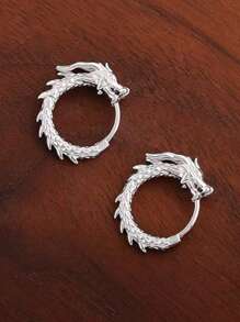 2PCS High-Grade Coiling Dragon Stud Earrings For Women, Unique Luxury Niche Gift