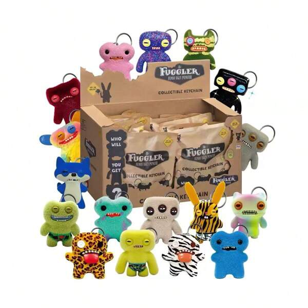 FUGGLER Original FUGGLER Überraschungsbox mit lustiger hässlicher Monster-Figur, PVC-Modell-Puppe 6-8,5cm, Dekorpuppen, Sammlerstücke, Geburtstagsgeschenke