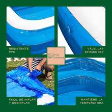 Jilong Giant Pool - rechteckiger Familien Pool, 262x175x50cm - Bildfarbe - Übersicht 3