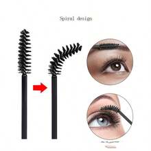 100 Stücke/50 Stücke/30 Stücke/20 Stücke/2 Stücke Einweg-Wimpernbürsten, Mascara-Bürsten, Wimpernbürste, für Wimpernverlängerungen, Augenbrauen, Lidschatten, Make-up Zubehör Set, Augenbrauenbürste, Lidschattenbürste, Bürste, Geschenke - Schwarz - Übersicht 3