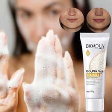 6PCS BIOAOUA Rice Facial Skin Care Set | Women's Facial Skin Care Set | Cleanser Hydration Eye Cream Face Cream Complete Skin Care Set Hydrating, Moisturizing, Healthy Skin Great Gift For Holidays