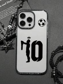 1 件冠军 No.10 印花 2D 艺术设计大孔相机框架透明防摔时尚手机壳，适用于 Apple 11/12/13/14/15/16/16PRO/16PROMAX 和 GalaxyA05/A15/A25/A35/A53/A54/A55/S23/S24 防水防震防刮 - 彩色 - 查看 1