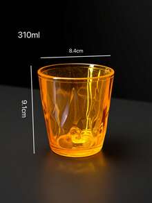 1pc 310ML/410ML Acrylic Multi-Color Dopamine Juice Cup, Beverage Cup, PC Material Household Plastic Cup, Cafe Large Capacity Water Cup, Diamond Pattern Highly Attractive Anti-Fall Anti-Hot, Stackable Outdoor Portable Set - Multicolor - View 15