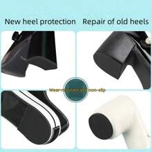 1 件装鞋跟防滑贴、防滑鞋底垫、降噪贴、高跟鞋保护贴、前脚掌垫、脚跟保护贴、防滑防噪鞋底保护贴