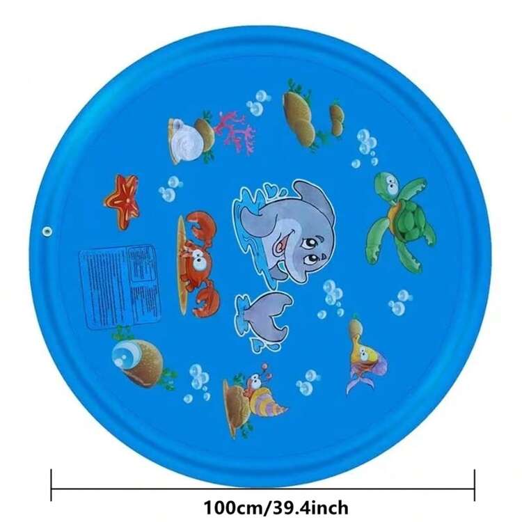 1 pieza Alfombra rociadora de agua/Aspersor de césped para exteriores, diversión interactiva para adultos y niños, juguete de enfriamiento de verano - multicolor - Añade 3
