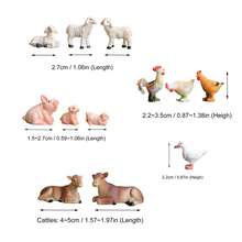 Bộ tượng động vật thu nhỏ – Tượng nhỏ bằng nhựa vẽ tay để trang trí khu vườn cổ tích, Phụ kiện hồ cạn mini tự làm, Đồ trang trí cây cảnh, Đồ trang trí chậu hoa, Phong cảnh rêu, Làng Giáng sinh, Diorama & Cảnh trên bàn | Bộ sưu tập mô hình thu nhỏ thực tế về rừng và trang trại có Nhím, Chim, Sóc, Cừu, Gà, Vịt, Thỏ, Mèo, Cú, Cáo, Gấu, Ếch, Lợn, Bò - Nhiều màu - Xem 8