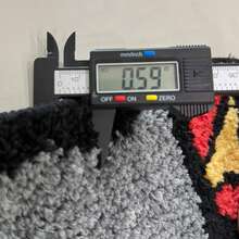 1 Pack Blue Lighter Tufted Rug Art Rug For Bedroom Living Room Retro Rainbow Fluffy Anti-Slip Bath Bathroom Rug Nonslip Mat Home Decor (31.5X9.4 Inch) - 藍色 - 查看 9