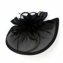 1 Stück fächerförmiger Tee-Party Fascinator Hut für Frauen, Kentucky Kopfbedeckung Derby Pillbox Kirchenhut für Cocktail Hochzeit, Haaraccessoires, kleine Hüte, Mini Fascinator, Mini Mütze
