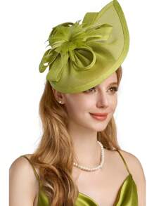 1 Stück fächerförmiger Tee-Party Fascinator Hut für Frauen, Kentucky Kopfbedeckung Derby Pillbox Kirchenhut für Cocktail Hochzeit, Haaraccessoires, kleine Hüte, Mini Fascinator, Mini Mütze
