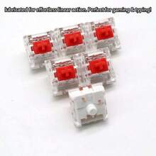 Mechanical Keyboard Switch 35Pcs Red POM Hot Swapping Silent RGB LED Gaming Compatible - Multicolor - View 6