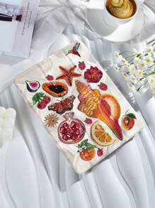 Funda protectora para tableta con estampado de collage de conchas, frutas y perlas de colores, compatible con iPad 9.7/10.2/10.5/10.9/12.9/Pro 11, 10th Gen, compatible con Samsung Galaxy Tab S6 Lite 10.4 pulgadas, compatible con Kindle Paperwhite 12th Gen 2024, Kindle (11th Generation) 2022 Release, con protección antirraídas y función de soporte y encendido/apagado automático