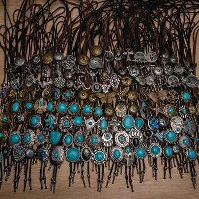 男士西式波洛领带项链套装（20条/30条/50条随机混装）