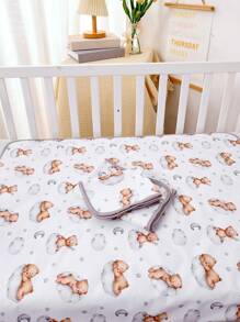 1PC Soft Changing Pad Cover-Unisex Diaper Change Table Sheets For Baby Girls And Boys - Multicolor - View 9