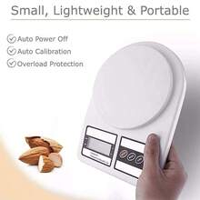 Digital Scale Kitchen Gram Weighs From 1 Gram To 5 Kilos - White - View 6