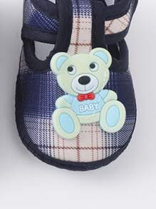 1Pair Cartoon Bear Baby Booties Girl Boy Soft Sole Anti-Slip Shoes Toddler Socks Shoes Baby Schoenen Newborn Shoes First Walkers 0-12Months
