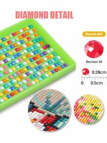 1 Pc Desserts And Coffee Diamond Painting Full Round Diamond Food Photos Embroidery DIY Kitchen Restaurant Decoration Handmade Hobby Gift - Green - View 4