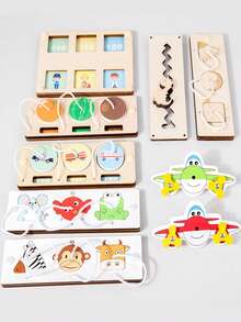 إطار سلم تسلق لوحة كسرة مبكرة التعليمية للأطفال، ألعاب تجميع لوحة المباراة لأعمار من 2-3 سنوات