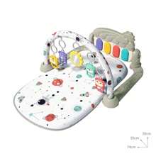 Baby Spielmatte mit Musik-Klavier, entwicklungsförderndes Fußklavier Baby Spielzeug