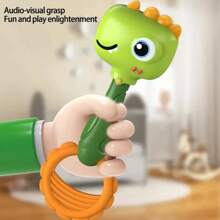 1 Stück Babyrassel Maracas Spielzeug - geeignet für Lernspielzeug in der frühen Kindheit, kann Griffstärke und Motorik fördern, auditive und visuelle Entwicklung anregen, Eltern-Kind-Interaktion, frühe Bildung, Greifen und Kopfheben Übung, ideales Sensorikspielzeug, Geburtstags- und Feiertagsgeschenk