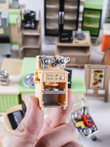 1 Stück Mini simulierter Winkelschleifer, Verpackungsmaschine, Teekanne, Teebrett, Sofa, kreatives Jugendspielzeug für Milchtee-Shop, Kaffee-Shop, 1:12 Skala Mini-Deko, Kulissenrequisiten, Urlaubsgeschenk, zufällige Farbe