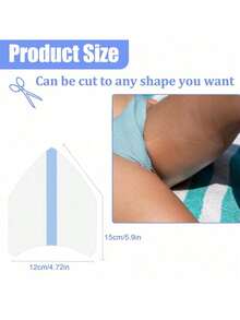 隐形大腿内侧防擦伤贴，防擦伤大腿带，大腿胶带擦伤，透明保护皮肤贴，适用于女性大腿内侧和小腿，提供舒适和保护 - 彩色 - 查看 5
