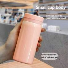 1pc, 200ml Mini Compact Stainless Steel Water Bottle, Portable Pocket Cup, Outdoor Sports Water Bottle, Easy To Carry