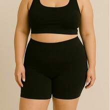 KIT 2 Shorts With Petticoat Plus Size Second Skin 48 To 54 - màu đen - Xem 2