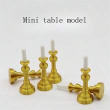 1pc Realistic Storage Rack Model, 3-Tier Display Shelf Miniature, Fruit & Vegetable Market Rack, Miniature Golden Candle Holder, Mini European Candle Holder, Realistic Vintage Candle Lamp, Miniature Western Restaurant Scene Decor, Home Decor Accessory, Dollhouse Furniture, Halloween, Christmas Party Decoration, Gift