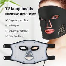 Hailicare LED Photon Beauty Mask Instrument USB Electronic Mask IPL Rejuvenation Lightens Fine Lines Brighten Skin Tone Repair Skin Promote Absorption Facial Skin Care