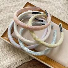 1/2 pezzi Fascia per capelli elegante e dolce con accessorio per capelli a molletta/acconciatura biforcuta, stile francese, corona, cerchietto, in colori alla moda e motivo a diamanti per le donne
