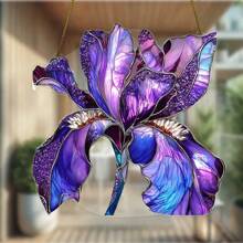 Vibrant Mohnblumen Acryl Sonnenfänger - Sonnenblumen Fensteraufhängung Dekoration für Zuhause & Garten, ideales Geschenk für Blumen Enthusiasten, Kein Stromanschluss benötigt, perfekt für Wohnzimmer, Büro und Außenbereiche