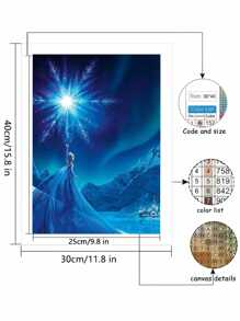 Disney Disney Diamond Painting Kit, Snow White, 5D Round Full Diamond Painting Embroidery, Mosaic Canvas Art Painting Set, Suitable For Adult Craftsman, Home Wall Decoration, Gifts