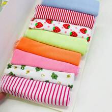 8pcs Baby Soft Towel Set, Baby Bath Towels, Children Towels (Note: Over 100 Floral Patterns, Patterns Not Shown In The Image, Assorted Patterns Will Be Sent Randomly)