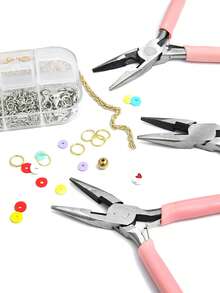 Jewelry Pliers Tools Needle/Chain Nose Pliers, Round Nose Pliers And Wire Cutter For Jewelry Repair Wire Wrapping DIY Craft