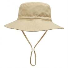 1 pezzo Cappello da sole per bambini in tinta unita, traspirante, protezione solare, cappello da spiaggia in tessuto leggero per uso esterno quotidiano - A - Visualizzare 32