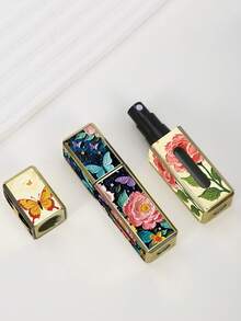 1 chai nước hoa vuông 5ml. Chai xịt, Chai đựng nước hoa sơn dầu hình vuông ba chiều, Chai đựng nước hoa chiết trực tiếp từ đáy khi đi du lịch, Có thể tái sử dụng, Nhỏ gọn và tiện lợi khi mang theo, Chai đựng nước hoa dạng lỏng. - Nhiều màu - Xem 5