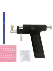 Kit reutilizable de herramientas de perforación, juego profesional de pistola de perforación para uso comercial o en el hogar - Negro - Ver 8