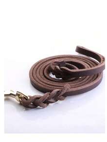 Cowhide Leather Leash, Leather Lead For German Shepherd - Multicolor - View 2