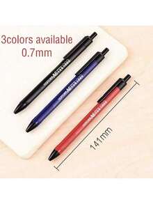 10支装半凝胶笔，黑色、蓝色和红色，0.7毫米，书写流畅，办公用品，学校用品，女士礼物，用于记笔记、绘画，学校办公用品，返校必备品。