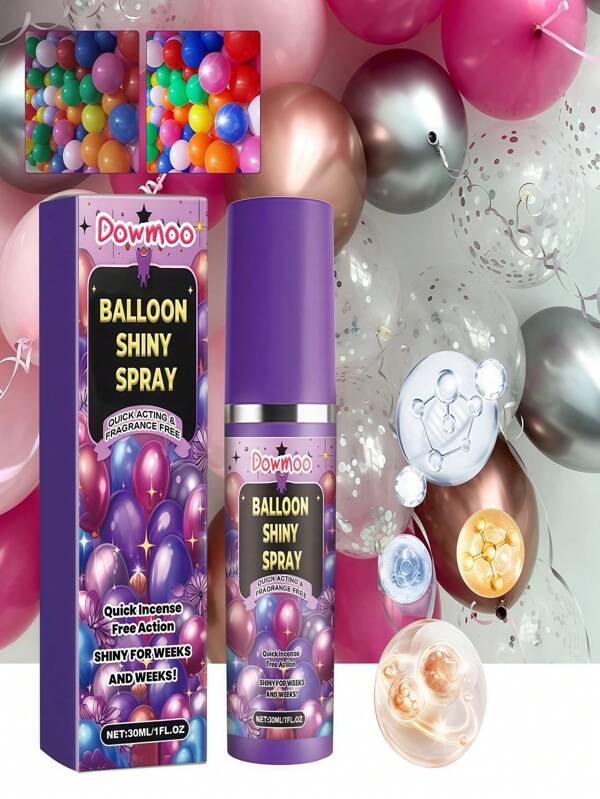 Spray brillante para globos, que mejora la atmósfera del globo y tiene un efecto duradero, creando un spray de textura brillante como regalo del Día del Padre