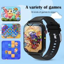 Kinder Smartwatch mit Kamera, Fotoalbum, Video, 18 eingebaute Spiele, Taschenrechner, Kalender, LED Beleuchtung, perfektes Feriengeschenk für Kinder!
