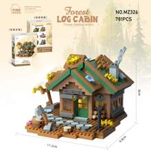700+PCS Forest Series Miniature Architectural Model Building Toys Mini Bricks DIY Wooden House Tree House Blocks Toys Assembly Blocks Sets,Desktop Ornament,Birthday Gifts/Christmas Gifts/Corporate Gift