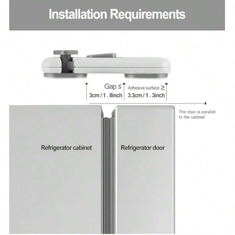 2 Packs Child Proof Refrigerator Lock,Fridge Locks With Adhesive Backing, Fridge Lock For Refrigerators,Oven Lock,Drawers,Wardrobes And Freezers,Child Cabinet Locks - Multicolor - View 4