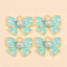 6 piezas de encantos de mariposa de esmalte de aleación lindos, accesorios para hacer joyería para mujeres DIY para aretes, pulseras y collares
