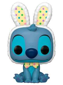 Funko Stitch POP Figure - Stitch Easter Bunny - Blue, White and Multicolor - View 1
